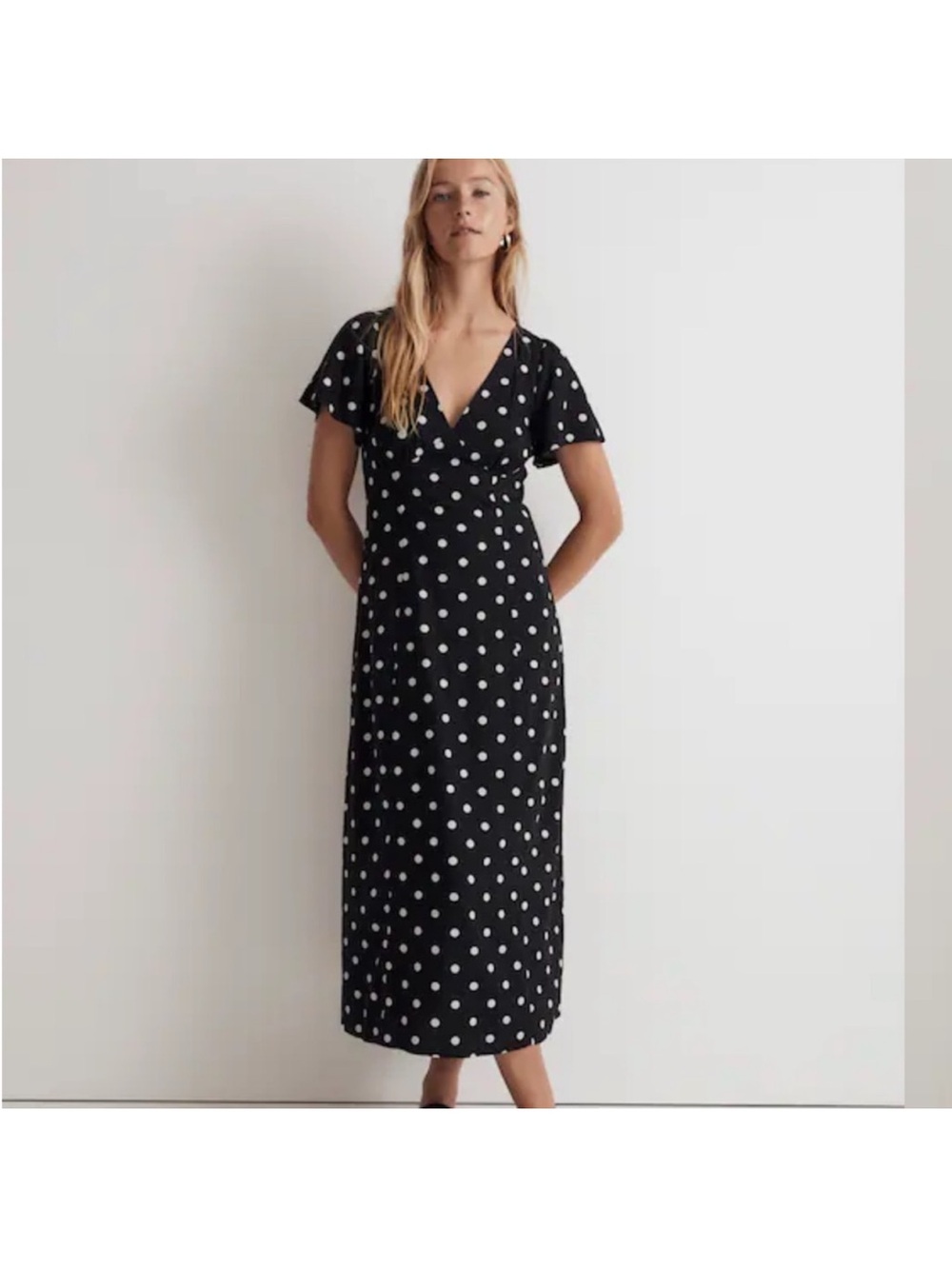 Madewell Black & White Polka Dot Dress
